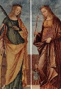 CARPACCIO, Vittore St Catherine of Alexandria and St Veneranda dfg oil painting artist